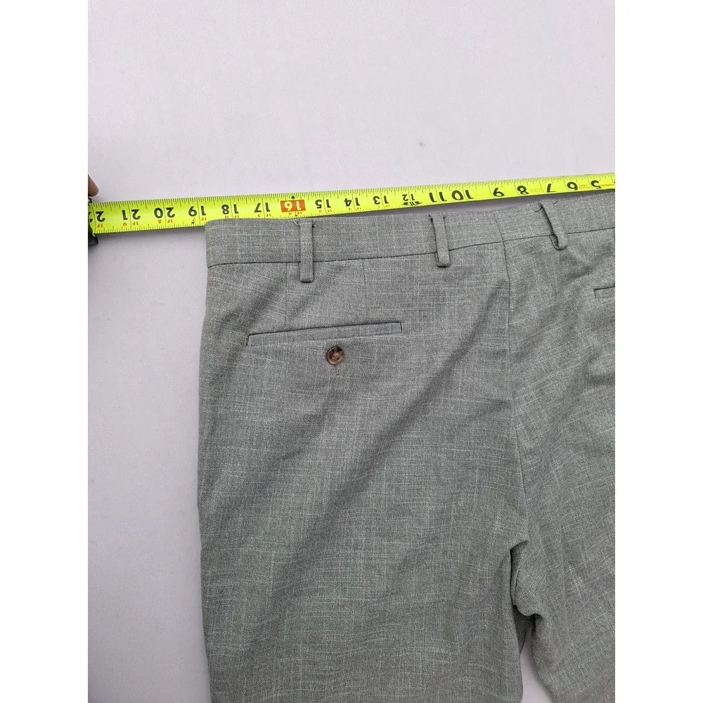 Ralph Lauren Slim Fit Green Gingham Slacks 38x30